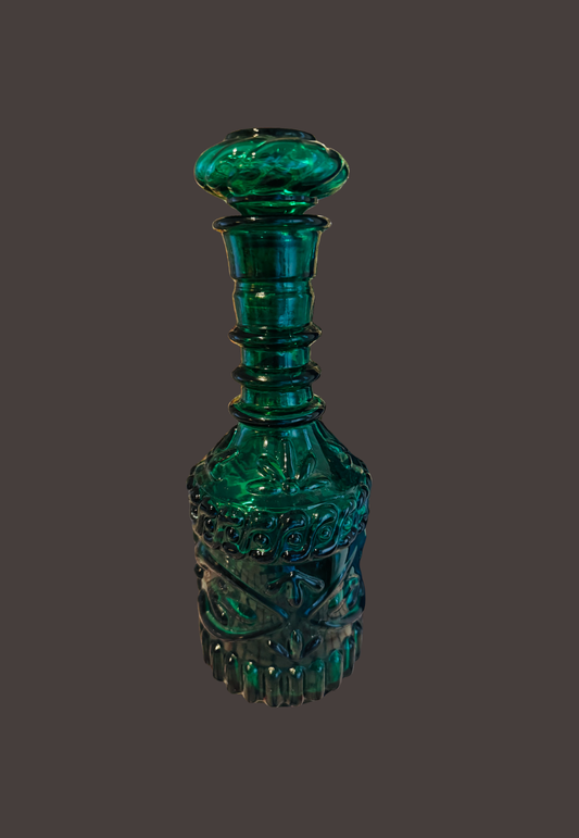 Vintage Jim Beam Emerald Green Decanter
