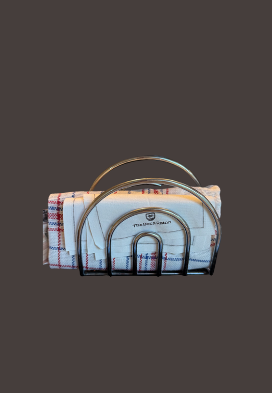 Vintage Art Deco/Streamline Moderne Chrome Napkin Holder