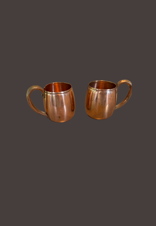 Vintage Pair of Moscow Mule Pure Copper Mugs Made in USA