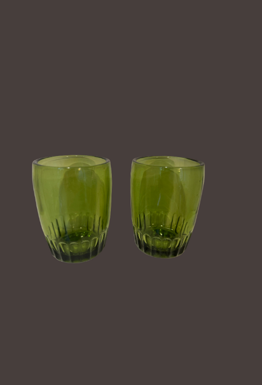 Bartlett-Collins Avocado Green Lowballs