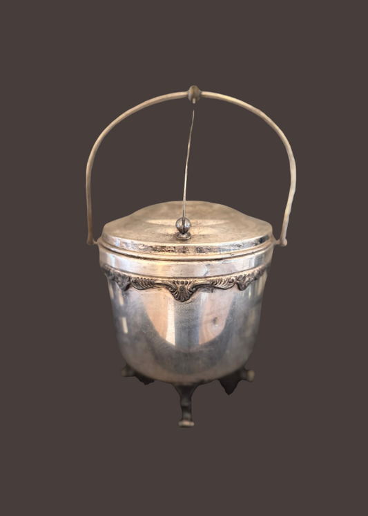 Vintage Mid-Century Modern Sheridan Silver-plated Ice Bucket