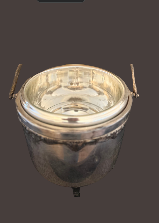 Vintage Mid-Century Modern Sheridan Silver-plated Ice Bucket